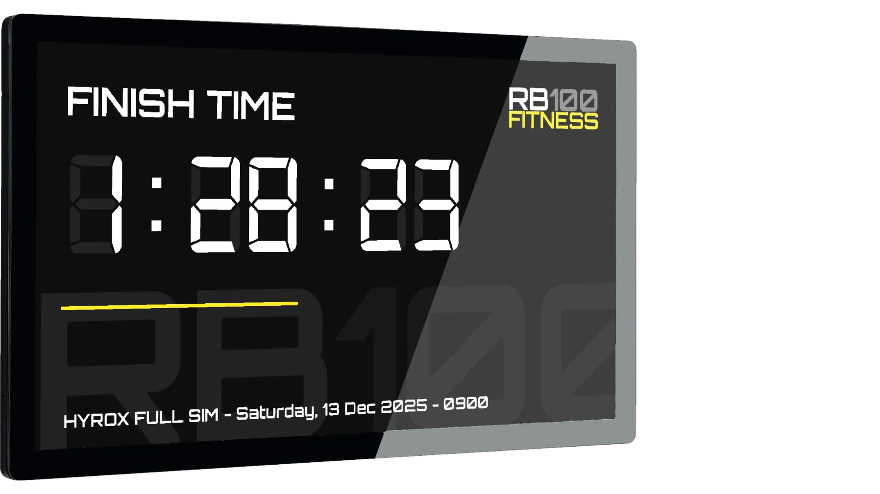 hyrox timer finish screen